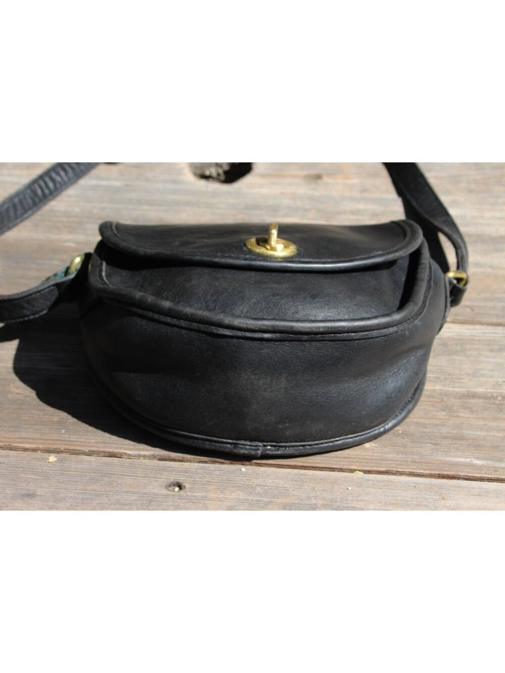 Coach Vintage - Watson Crossbody Bag 9981 in Black, USA 1995 + Hangtag - Picture 3 of 16